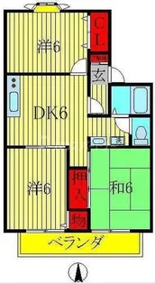 メゾン駒木B棟【2階】の間取り