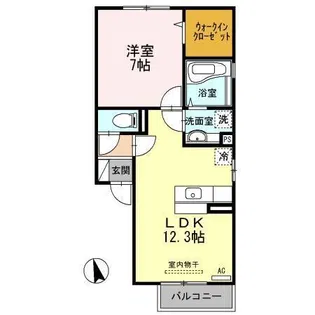 セジュールCWII【2階】の間取り