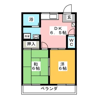 ハミング雅A棟【1階】の間取り