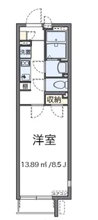 クレイノアーチェロ【3階】の間取り
