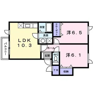 ヌーベルコート【2階】の間取り
