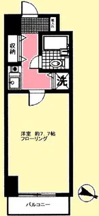 ピュアシティ子安通【5階】の間取り