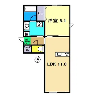 シャーメゾン一宮 I【1階】の間取り