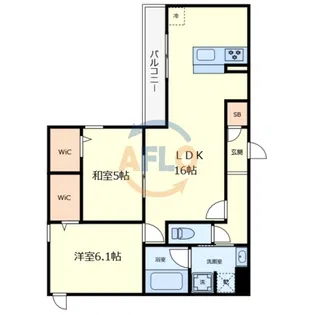 クラシスト背戸口【2階】の間取り