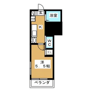 Meldia石川町【1階】の間取り