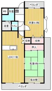 エスポワール97【2階】の間取り