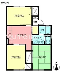 コウジィーコート【1階】の間取り