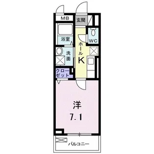 コート グリシーヌ【2階】の間取り