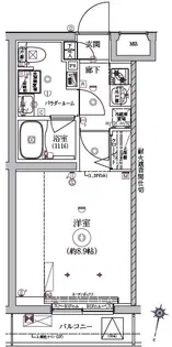 RELUXIA西馬込【2階】の間取り