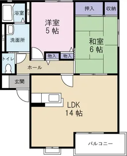 グランドアイ【2階】の間取り