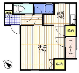 藤元ハイツ【1階】の間取り