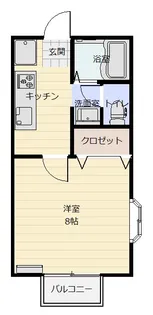 ハーベストハイツ201号室【2階】の間取り