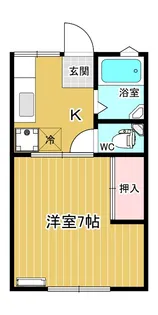 若葉ハイツ【2階】の間取り