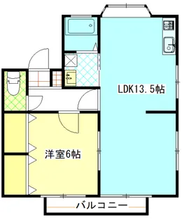フジキュウハイツA棟【1階】の間取り