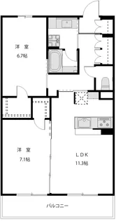 横浜BLESS上星川【3階】の間取り