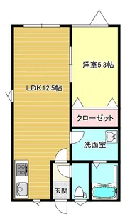 アークワン【1階】の間取り
