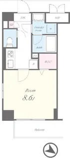プラシード青山【5階】の間取り
