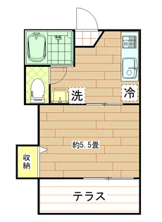 霞ヒルズ 家電付き【1階】の間取り