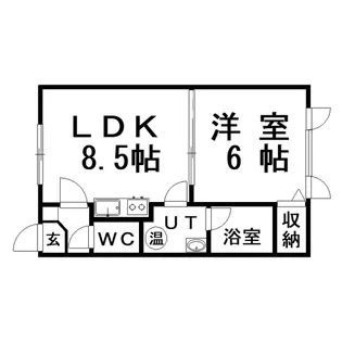 エステートinアース【1階】の間取り