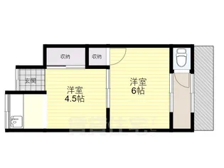 中野文化(東三国2丁目)【1階】の間取り