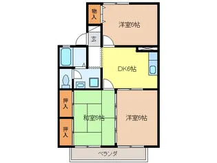 セジュール西垣【1階】の間取り