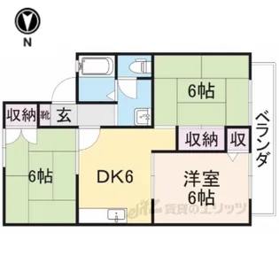 リバーサイドコーポ【2階】の間取り