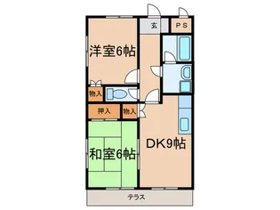 日之出丸太荘【1階】の間取り