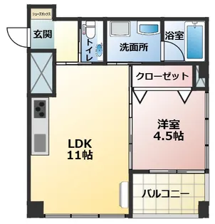 Le Vent Motoyama (ルヴァン本山)【2階】の間取り