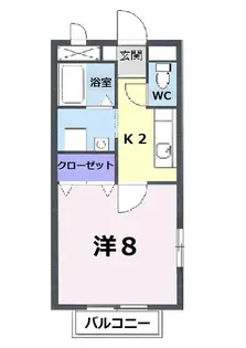 岡山県倉敷市徳芳【アパート】の間取り