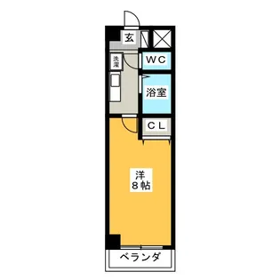 ヒルズかすみ【4階】の間取り