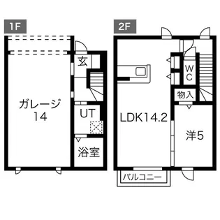 タルガ・フローリオ弥生【1階】の間取り