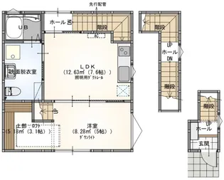 s.a.box寺家 A棟【3階】の間取り