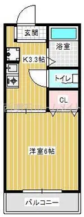 ハイツ子午線【1階】の間取り