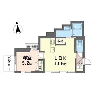 アルマン鵠沼【3階】の間取り
