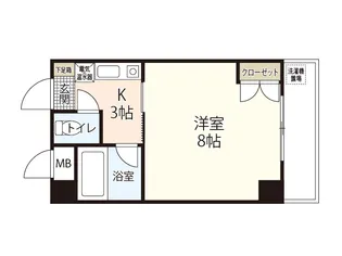 GRACIEUX河原町【4階】の間取り