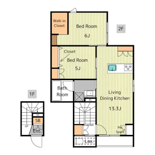 HEBEL寺町の間取り