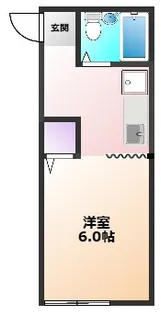 コーポハナブサ【1階】の間取り