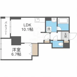 大阪府大阪市中央区鎗屋町2【マンション】の間取り