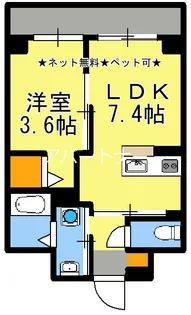 ピネータ天保山【2階】の間取り