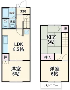 神奈川県中郡二宮町二宮【一戸建】の間取り