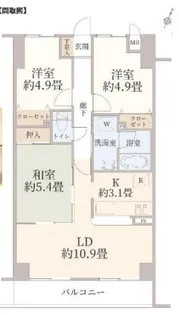 パテラ鶴川【3階】の間取り