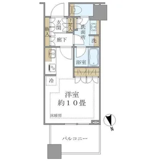 白金ザ・スカイ西棟【4階】の間取り