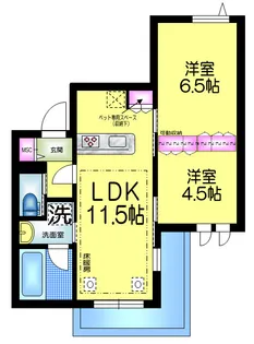 埼玉県所沢市御幸町【マンション】の間取り