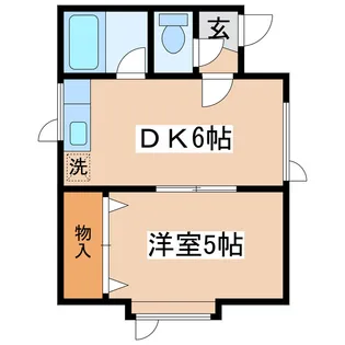 メゾンド千田C【2階】の間取り