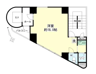 第12新井ビル【5階】の間取り