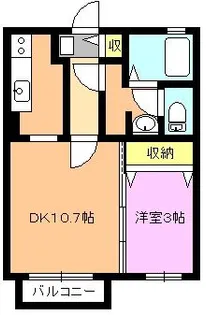 モナリエ見和【2階】の間取り