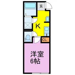 1Kの間取り画像