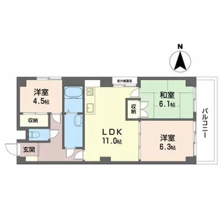 Maison Gotoh メゾンゴトウ【3階】の間取り