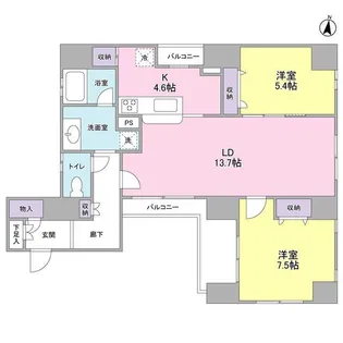 ロイヤル トーリータワーズ【9階】の間取り