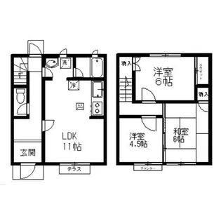 神奈川県中郡大磯町生沢【一戸建】の間取り